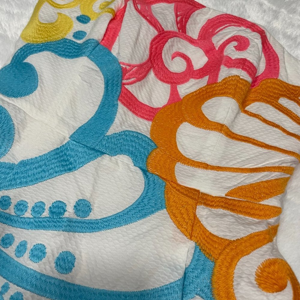 Lilly Pulitzer White Embroidered Strapless Dress - Picture 6 of 9